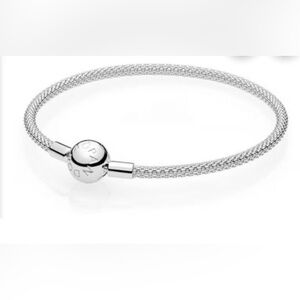 Authentic Pandora silver mesh bracelet, size 17, #596543